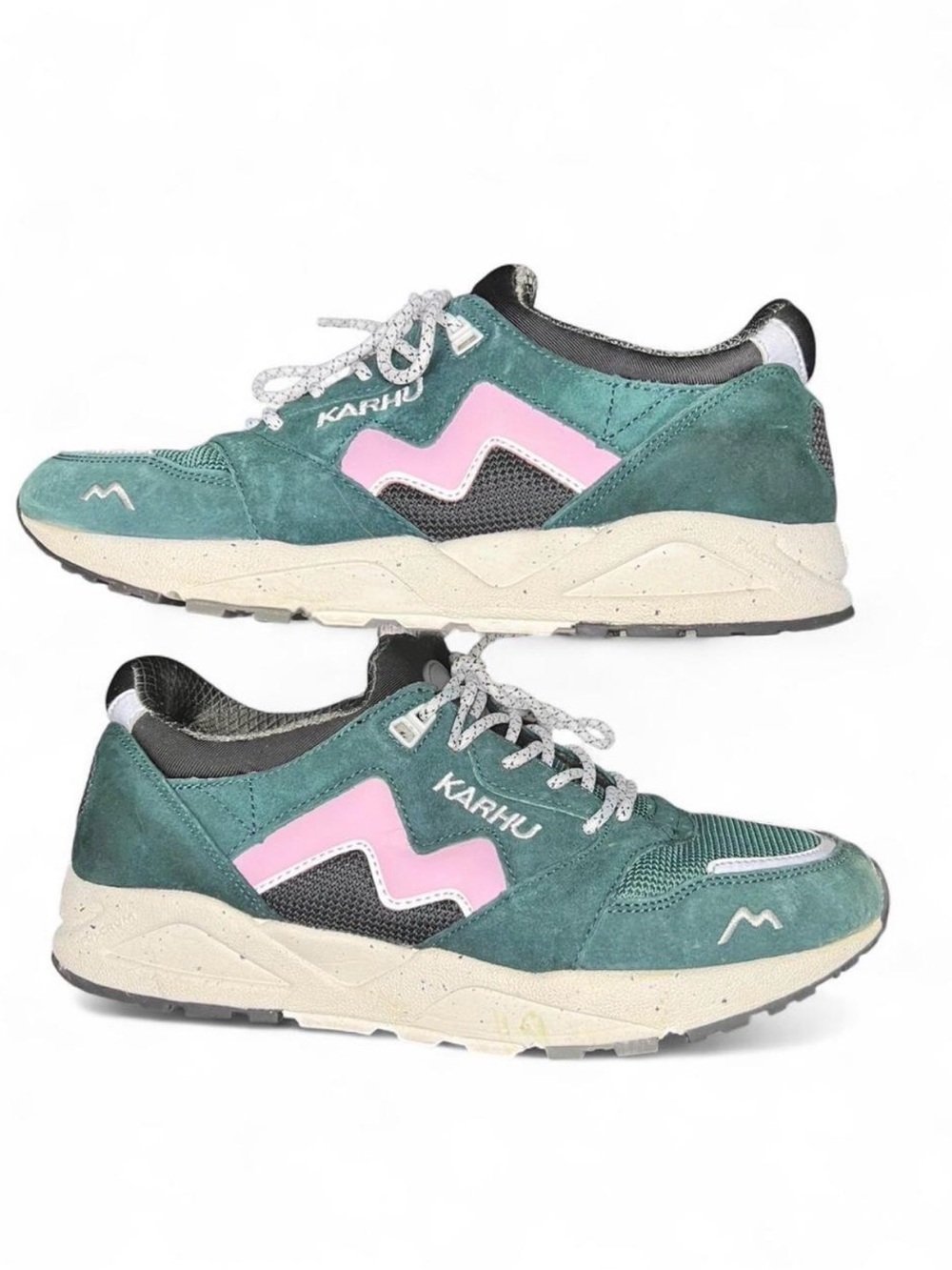 Karhu Aria 95 Sneakers Orienteering Pack June Bug Green / Roseate Spoonbill Pink